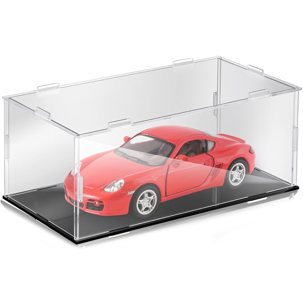 1 Pcs Clear Acrylic Display Case for 1:24 Model Car Requires Installation